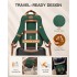 BPK2502 - Kono Casual Contemporary Backpack with Laptop Sleeve & Padded Straps for Daily Commute - Green and Brown