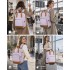BPK2502 - Kono Klassischer Freizeitrucksack mit Laptopfach und gepolsterten Trägerriemen für tägliche Pendelwege - Lila und Braun