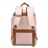 BPK2502 - Kono Klassischer Freizeitrucksack mit Laptopfach und gepolsterten Trägerriemen für tägliche Pendelwege - Rosa und Braun