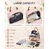 BPK2502 - Kono Casual Contemporary Backpack with Laptop Sleeve & Padded Straps for Daily Commute - Pink and Brown