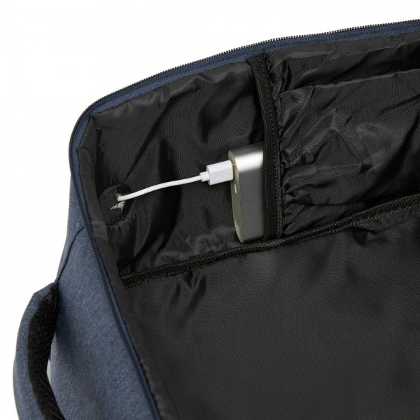 BPK2505 - Kono Urban Smart 15L Carry-On Backpack with Luggage Strap – Ideal for Travel, Work & Daily Commute - Navy