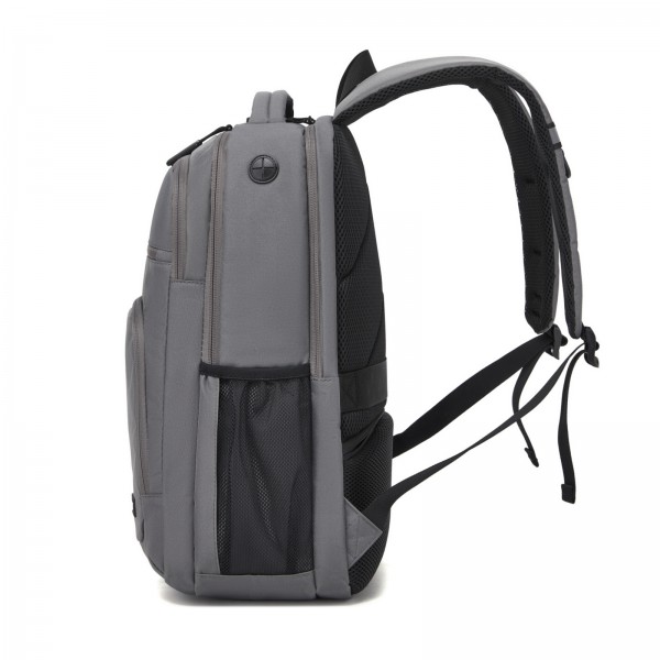 BPK2518 - Kono Laptop Backpack with 15.6" Laptop Compartment, Comfortable & Durable for Work and Business Trips - Grey
