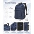 BPK2518 - Kono Laptop Backpack with 15.6" Laptop Compartment, Comfortable & Durable for Work and Business Trips - Navy