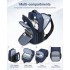 BPK2518 - Kono Laptop Backpack with 15.6" Laptop Compartment, Comfortable & Durable for Work and Business Trips - Navy