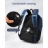 BPK2518 - Kono Laptop Backpack with 15.6" Laptop Compartment, Comfortable & Durable for Work and Business Trips - Navy