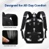 BPK2518 - Kono Laptop Backpack with 15.6" Laptop Compartment, Comfortable & Durable for Work and Business Trips - Black
