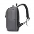 BPK2519 - Kono Laptop Backpack with 15.6" Laptop Compartment, Stylish Commuter Bag with Reflective Straps - Grey