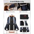 BPK2519 - Kono Laptop Backpack with 15.6" Laptop Compartment, Stylish Commuter Bag with Reflective Straps - Navy