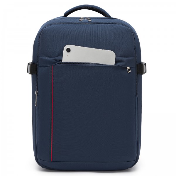 BPK2524 - Kono Spacious and Organised Personal-Item Backpack (40×30×20) with 15.6" Laptop Sleeve, Clamshell Main - Navy