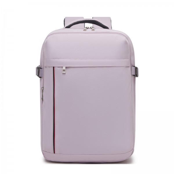 BPK2524 - Kono Geräumiger, organisierter Personal-Item-Rucksack (40×30×20) mit 15,6"-Laptopfach und Clamshell-Hauptfach - Lila