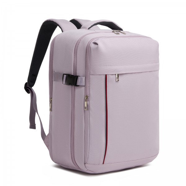 BPK2524 - Kono Geräumiger, organisierter Personal-Item-Rucksack (40×30×20) mit 15,6"-Laptopfach und Clamshell-Hauptfach - Lila