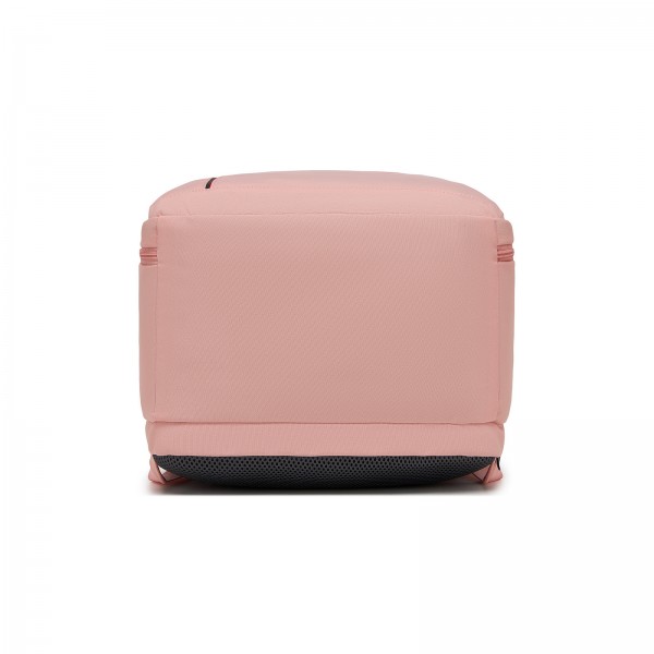 BPK2524 - Kono Spacious and Organised Personal-Item Backpack (40×30×20) with 15.6" Laptop Sleeve, Clamshell Main - Pink