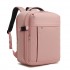BPK2524 - Kono Spacious and Organised Personal-Item Backpack (40×30×20) with 15.6" Laptop Sleeve, Clamshell Main - Pink