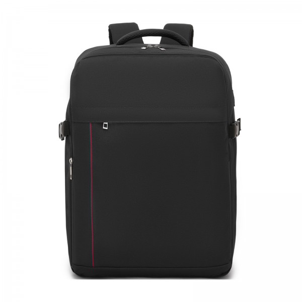 BPK2524L- Kono Verbesserter großer Kabinenrucksack, 32 L, Rucksack für 17,3-Zoll-Laptops mit atmungsaktiven druckentlastenden Gurten und Koffer-Trolleygurt für Geschäftsreisen – Schwarz