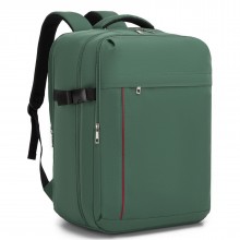 BPK2524L- Kono Verbesserter großer Kabinenrucksack, 32 L, Rucksack für 17,3-Zoll-Laptops mit atmungsaktiven druckentlastenden Gurten und Koffer-Trolleygurt für Geschäftsreisen – Grün