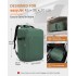 BPK2524L- Kono Verbesserter großer Kabinenrucksack, 32 L, Rucksack für 17,3-Zoll-Laptops mit atmungsaktiven druckentlastenden Gurten und Koffer-Trolleygurt für Geschäftsreisen – Grün
