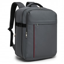 BPK2524L- Kono Verbesserter großer Kabinenrucksack, 32 L, Rucksack für 17,3-Zoll-Laptops mit atmungsaktiven druckentlastenden Gurten und Koffer-Trolleygurt für Geschäftsreisen – Grau