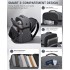BPK2524L- Kono Verbesserter großer Kabinenrucksack, 32 L, Rucksack für 17,3-Zoll-Laptops mit atmungsaktiven druckentlastenden Gurten und Koffer-Trolleygurt für Geschäftsreisen – Grau