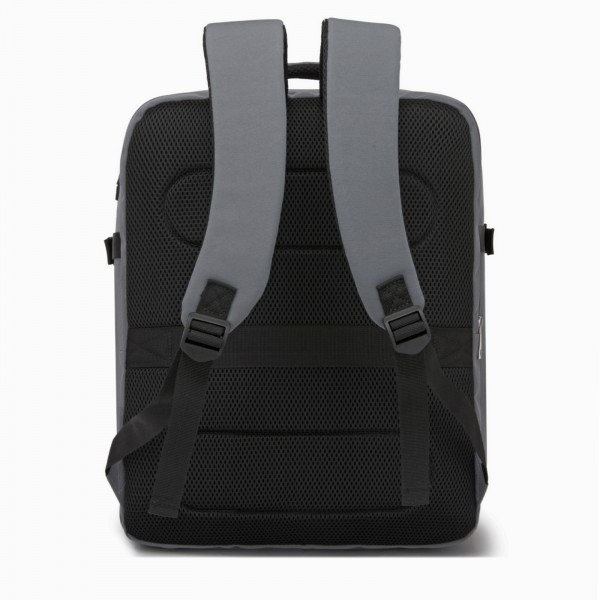BPK2524L- Kono Verbesserter großer Kabinenrucksack, 32 L, Rucksack für 17,3-Zoll-Laptops mit atmungsaktiven druckentlastenden Gurten und Koffer-Trolleygurt für Geschäftsreisen – Grau