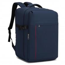 BPK2524L- Kono Verbesserter großer Kabinenrucksack, 32 L, Rucksack für 17,3-Zoll-Laptops mit atmungsaktiven druckentlastenden Gurten und Koffer-Trolleygurt für Geschäftsreisen – Marineblau