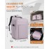 BPK2524L- Kono Verbesserter großer Kabinenrucksack, 32 L, Rucksack für 17,3-Zoll-Laptops mit atmungsaktiven druckentlastenden Gurten und Koffer-Trolleygurt für Geschäftsreisen – Lila
