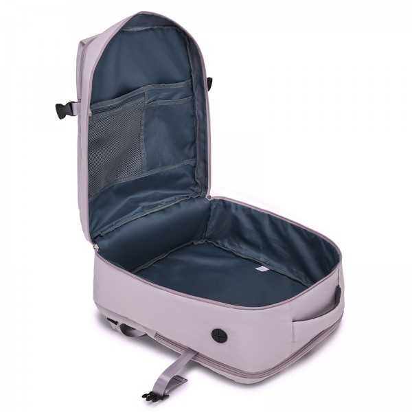 BPK2524L- Kono Verbesserter großer Kabinenrucksack, 32 L, Rucksack für 17,3-Zoll-Laptops mit atmungsaktiven druckentlastenden Gurten und Koffer-Trolleygurt für Geschäftsreisen – Lila