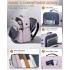 BPK2524L- Kono Verbesserter großer Kabinenrucksack, 32 L, Rucksack für 17,3-Zoll-Laptops mit atmungsaktiven druckentlastenden Gurten und Koffer-Trolleygurt für Geschäftsreisen – Lila
