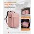 BPK2524L- Kono Verbesserter großer Kabinenrucksack, 32 L, Rucksack für 17,3-Zoll-Laptops mit atmungsaktiven druckentlastenden Gurten und Koffer-Trolleygurt für Geschäftsreisen – Rosa