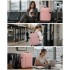 BPK2524L- Kono Verbesserter großer Kabinenrucksack, 32 L, Rucksack für 17,3-Zoll-Laptops mit atmungsaktiven druckentlastenden Gurten und Koffer-Trolleygurt für Geschäftsreisen – Rosa