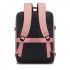 BPK2524L- Kono Verbesserter großer Kabinenrucksack, 32 L, Rucksack für 17,3-Zoll-Laptops mit atmungsaktiven druckentlastenden Gurten und Koffer-Trolleygurt für Geschäftsreisen – Rosa
