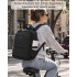 BPK2527 - Kono Functional Water-Resistant Laptop Backpack, Trendy Design with Padded Sleeve and Multiple Practical Compartments - Black