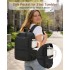 BPK2527 - Kono Functional Water-Resistant Laptop Backpack, Trendy Design with Padded Sleeve and Multiple Practical Compartments - Black