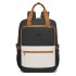 BPK2527 - Kono Functional Water-Resistant Laptop Backpack, Trendy Design with Padded Sleeve and Multiple Practical Compartments - Black and Beige