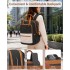 BPK2527 - Kono Funktioneller wasserabweisender Laptop-Rucksack, trendiges Design mit gepolstertem Fach und mehreren praktischen Fächern - Schwarz und Beige