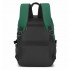 BPK2527 - Kono Functional Water-Resistant Laptop Backpack, Trendy Design with Padded Sleeve and Multiple Practical Compartments - Green and Beige
