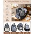 BPK2527 - Kono Funktioneller wasserabweisender Laptop-Rucksack, trendiges Design mit gepolstertem Fach und mehreren praktischen Fächern - Grau und Beige