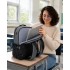 BPK2527 - Kono Funktioneller wasserabweisender Laptop-Rucksack, trendiges Design mit gepolstertem Fach und mehreren praktischen Fächern - Grau und Beige