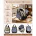 BPK2527 - Kono Funktioneller wasserabweisender Laptop-Rucksack, trendiges Design mit gepolstertem Fach und mehreren praktischen Fächern - Khaki und Beige