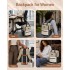 BPK2527 - Kono Funktioneller wasserabweisender Laptop-Rucksack, trendiges Design mit gepolstertem Fach und mehreren praktischen Fächern - Khaki und Beige