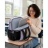 BPK2527 - Kono Functional Water-Resistant Laptop Backpack, Trendy Design with Padded Sleeve and Multiple Practical Compartments - Purple and Beige