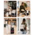 BPK2529 - Kono Compact 15.6" Laptop Travel Backpack - 40x30x20cm, Fits Under Seat Storage, with Trolley Sleeve - Beige and Black BPK2529 - Kono Compact 15.6" Laptop Travel Backpack - 40x30x20cm, Fits Under Seat Storage, with Trolley Sleeve - Beige and Black
