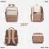 BPK2529 - Kono Compact 15.6" Laptop Travel Backpack - 40x30x20cm, Fits Under Seat Storage, with Trolley Sleeve - Beige and Khaki BPK2529 - Kono Compact 15.6" Laptop Travel Backpack - 40x30x20cm, Fits Under Seat Storage, with Trolley Sleeve - Beige and Khaki