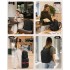 BPK2529 - Kono Compact 15.6" Laptop Travel Backpack - 40x30x20cm, Fits Under Seat Storage, with Trolley Sleeve - Black
