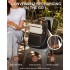 BPK2530 - Kono Spacious Water-Resistant Laptop Backpack for Travel & Commuting - 15.6" Padded Laptop Compartment, Reflective Strip - Black and Beige