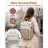 BPK2530 - Kono Geräumiger, wasserabweisender Laptop-Rucksack für Reisen und Pendeln - Gepolsterter Laptop-Fach für 15,6", Reflektorstreifen - Beige und Khaki