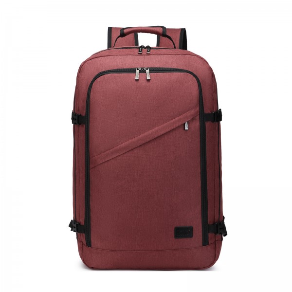 BPK2531L - Kono Multi-purpose Business Large Backpack–Fits 15.6" Laptop, Ideal for Work, Travel & Daily Commute - Burgundy