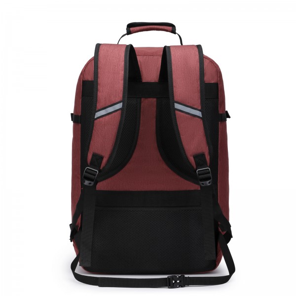 BPK2531L - Kono Multi-purpose Business Large Backpack–Fits 15.6" Laptop, Ideal for Work, Travel & Daily Commute - Burgundy