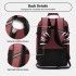 BPK2531L - Kono Multi-purpose Business Large Backpack–Fits 15.6" Laptop, Ideal for Work, Travel & Daily Commute - Burgundy