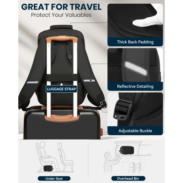 BPK2531S - Vielseitiger Business-Rucksack - Passend für 15,6" Laptops, ideal für Arbeit, Reisen und den täglichen Pendelverkehr - Schwarz BPK2531S - Vielseitiger Business-Rucksack - Passend für 15,6" Laptops, ideal für Arbeit, Reisen und den täglichen Pendelverkehr - Schwarz