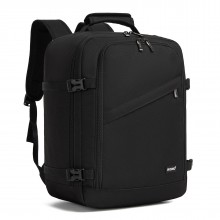 BPK2551 - Kono Flexible Cabin Backpack 30×20×40-Fits 15.6" Laptop, Clamshell Access-Great for Holidays, Work Trips & Commuting - Black